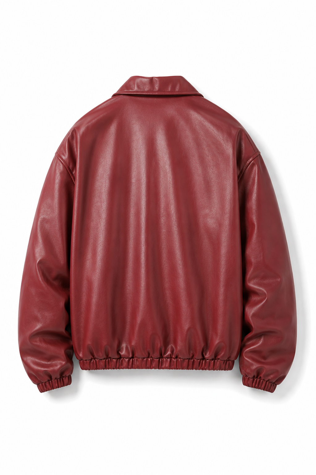 KAIZAN CHERRY LEATHER BAGGY-FIT JACKET
